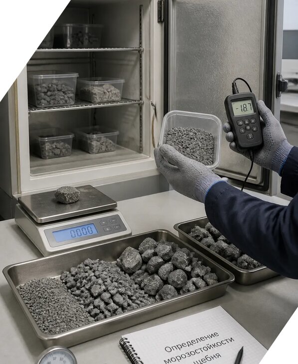 Определение морозостойкости щебня в Зеленодольске от 3623 р. | ЭкспертизаРоссия