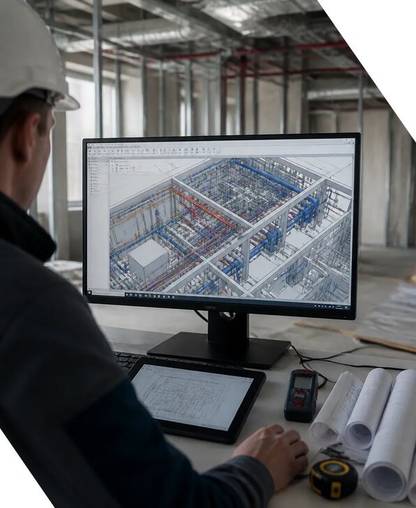 Создание BIM модели инженерных сетей для объектов в Зеленодольске